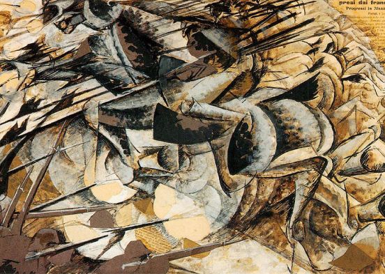 800px-Umberto_Boccioni_-_Charge_of_the_Lancers